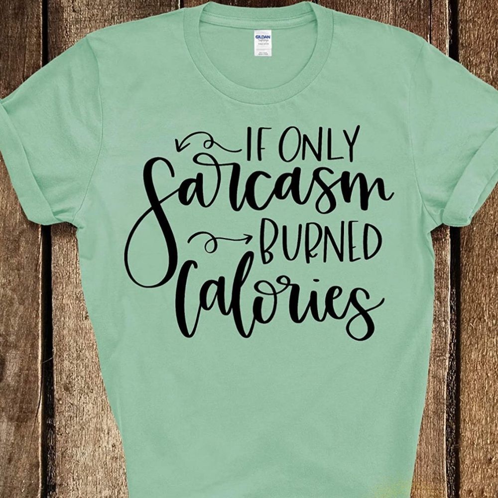 IF ONLY SARCASM BURNED CALORIES t shirt